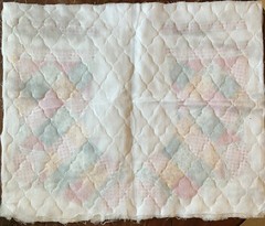 VTG Spring Mills CHRISTMAS STOCKING Cut Sew Quilted Fabric Panel 4667