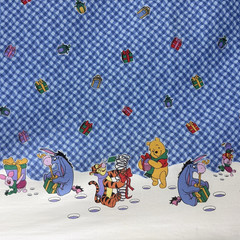 Disney Springs Winnie the Pooh Tigger Piglet Christmas Border Fabric 4894 1 Yard
