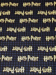 Camelot Harry Potter 100% cotton fabric by the yard Houndstooth background