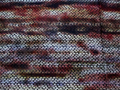 Fabric Red Rooster “Bargello” 3 Pc Sampler Brown Green Blue $3.25