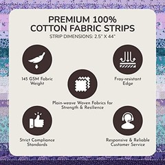 Tinyspool & Co.’s Twirlie Roll 40 Precut Quilting Fabric Strips for Quilting …