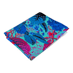 Kaffe Fassett Philip Jacobs “Rose & Hydrangea” Quilt Fabric OOP Teal Floral 2yds