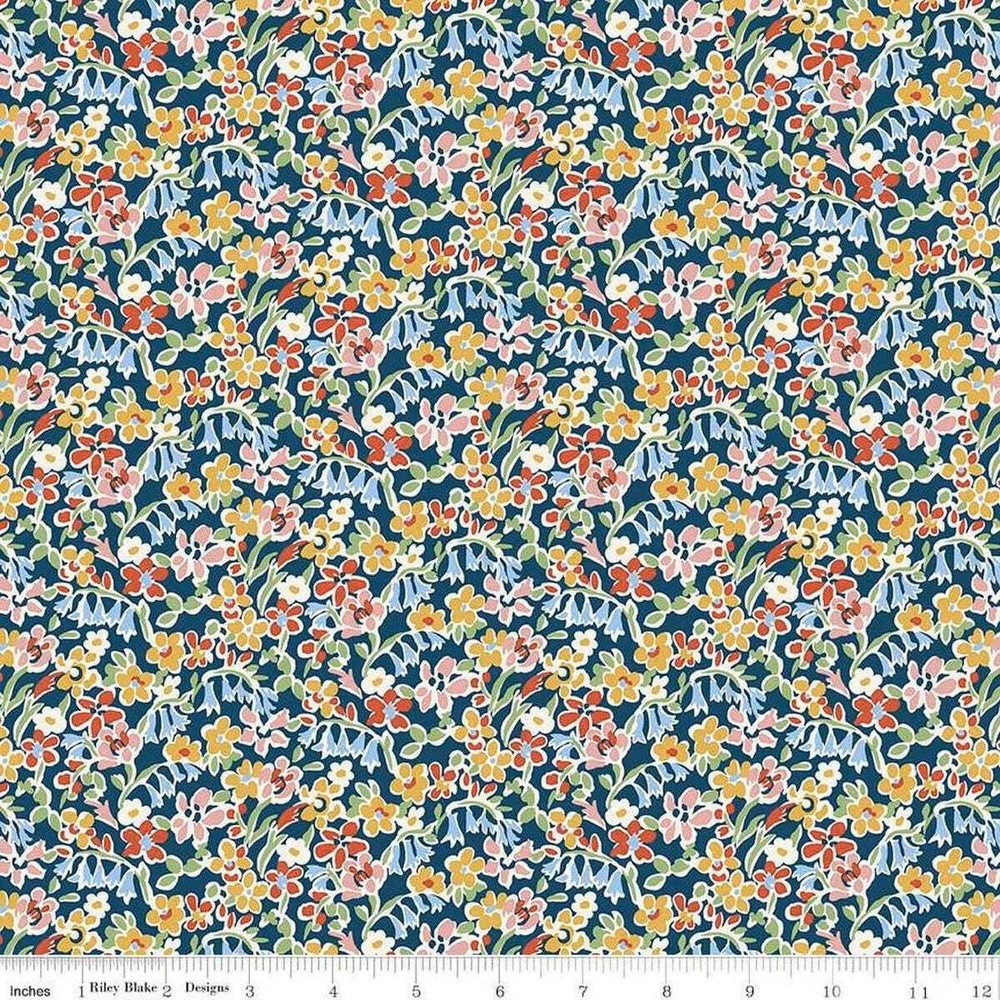 Liberty London Bouquet Regent Meadow C – Liberty of London for Riley Blake – Fab