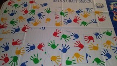 Arts & Craft kids Smock fabric panel. Princess Fabrics/MP N.Y. Ind. Inc. # 1227