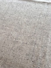 1.86 Yards – Natural Textured Wool Fabric Remnant – Oatmeal / Ivory