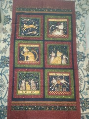 Purrfect Christmas~~Susan Winget for Benartex~~Christmas Kitties! 23 X 44