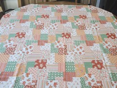 2 Piece VTG Unused Poly Floral Patchwork Print Material Stretch Lots Of Goodness