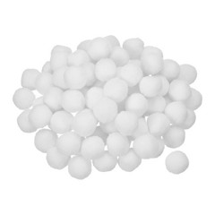 Pom Felt Balls Fabric 1cm 10mm Pure White for Crafts Project DIY, 100Pcs