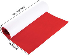 15.7″ x 78.7″ Red Self-Adhesive Felt Fabric Sheet Sticky Jewelry Drawer Box Line