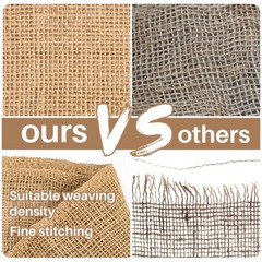 Burlap Fabric Roll – Garden Burlap Fabric Roll 40″ X 13 Feet Natural Burlap Mate