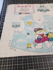 Vintage Girls Jumper Cut And Sew Panel Vintage Hoppy Spring sizes 2-8 bunnies