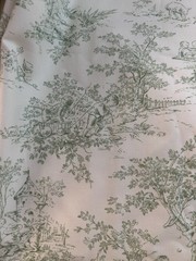 P Kaufmann Green Central Park Nursery Toile Fabric 54”Wide 2.5 Yds Out Of Print