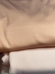 8pcs (17yds, 7 lbs) polyester double knit fabric/remnants in pastels, mostly EUC