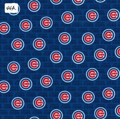 Sports Cotton Fabric by the ½ yard- Baseball Teams