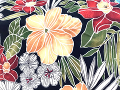 Floral Outdoor Patio Upholstery Fabric Large Colorful Blooms By The Yard