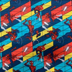 BonEFul Fabric FQ Cotton Quilt Red Spiderman Head Face Mask Super Hero B&W Sale