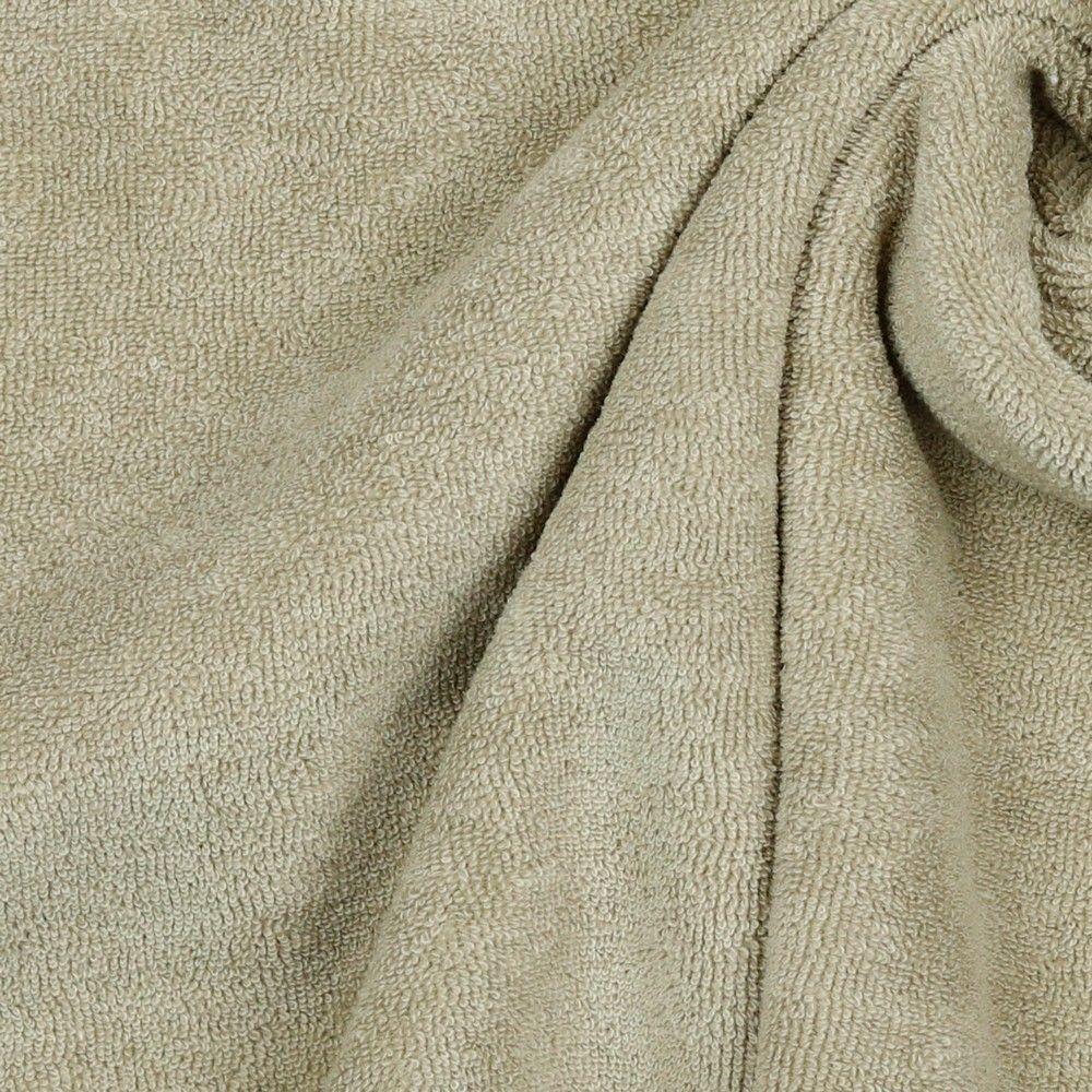 Stretch Cotton Terry Towelling Fabric Material – BEIGE