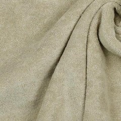 Stretch Cotton Terry Towelling Fabric Material – BEIGE