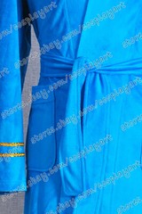 Bath Robe for Star Trek TOS Cosplay Costume Blue Uniform for Halloween Party