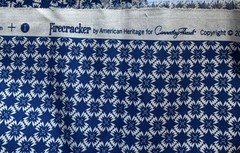 1 yd; Connecting Threads “Firecracker” Cotton Fabric; 43″ w; Preowned/Unused