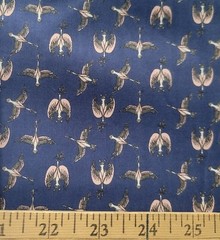 Liberty of London Tana Cotton Lawn – “Crescendo” Pink Birds on Blue