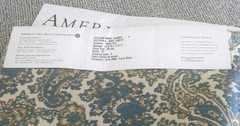 American Silk Mills Fabric Sample All Silk Remnant Pillow Crafts Lauren 3 colors