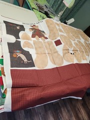 Cut And Sew Cranston Print Works “Homespun Kitty” Fabric Panel Stuffed Animal