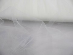 Nylon Tulle Sheer Fabric White 54 inch wide DD300