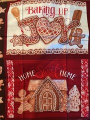 New Baking Up Joy Holiday Fabric & Placemat Kit Shabby Fabrics Wilmington Prints