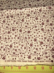 Brother Sister Design Studio 2007 Small Flower Print Cotton Fabric, 1yd x 44”