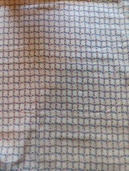 Vtg Micro Flowers Vine Cotton Fabric Trellis Lattice 42 x 2 1/3 Yds Cottagecore