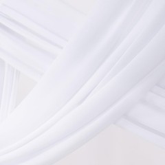 Wedding Arch Draping Fabric 2 Panels 29″ X 19Ft White Sheer Chiffon Curtain Drap