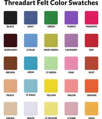 Threadart Yellow Premium Felt Sheets – 50 Pack, 12×12 1.2mm