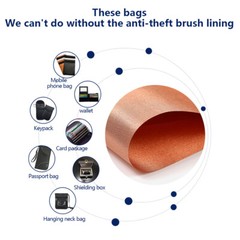 EMF Protection Pure Copper Fabric-Blocking RFID Radiation Wifi EMI EMP RF 1-5M