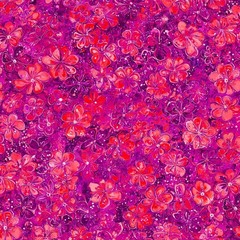Island Bloom (Plum Punch) Fabric 45″ Wide 100% Premium Cotton Digital Print