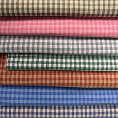 Country Cottage Upholstery Fabric, Small-Scale Gingham Check(7 Styles) – By the