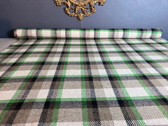 100% Wool Plaid Coating Fabric 61″ Wide Pendleton Style Half Yard New Zealand