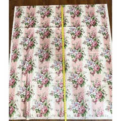 Waverly Fabric Symphony My Favorite Things Pink Floral Stripe Cotton 3.44 Yards