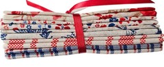Quiltologie Red Blue Patriotic 18″x21″, 5 Pieces Pack J386