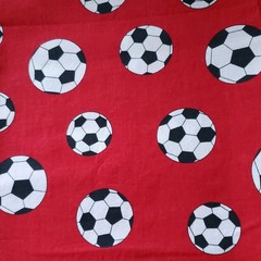 Fabric Soccer Ball Kid Sports Summer Craft Dark Red Cotton Blend Sewing Material