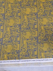 Connecting Threads Fabric Mastermind Jenni Calo 1 Yd Yellow Computer Motherboard
