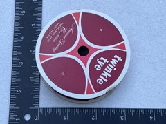 Vintage American Greetings Twinkle Tye Ribbon Spool Burgundy Red Satin Made in