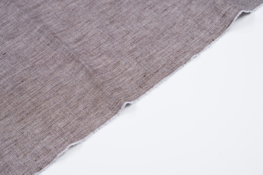 Ermenegildo Zegna Linen Cotton Fabric 7m Taupe Beige Luxury Italian Suiting