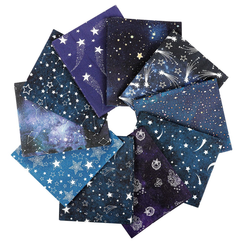 -25 Options- 100% Cotton Quilting Fabric Bundles 10pcs Fat Quarters 18”x21”-M…