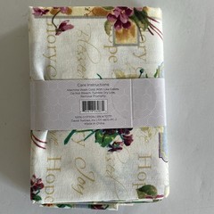 David Textiles 1 yard fabric cut 100% cotton 36x44in Hope, Joy, blessed NEW