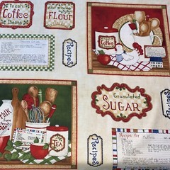 My Farmhouse Kitchen Panel 35” By 44” Cat Williams SSI Cotton Fabric – New