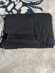 2.75 Yards Cotton Fabric Solid Black 44” Wide Single Cut