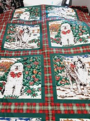 Erlanger Fabric Holiday Pillow Panels Christmas Cotton 7 Yards X 42 USA Designed