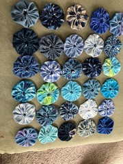 30 Yoyos Lot Mixed Colors 1.5” Cotton