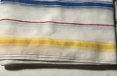Lot of Bright & Colorful Striped Sewing Fabrics